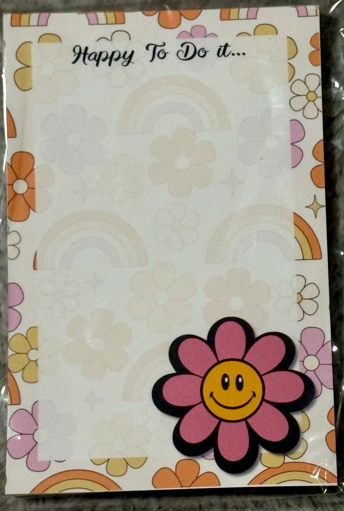 4X6 SMILEY NOTEPAD - 50 SHEETS