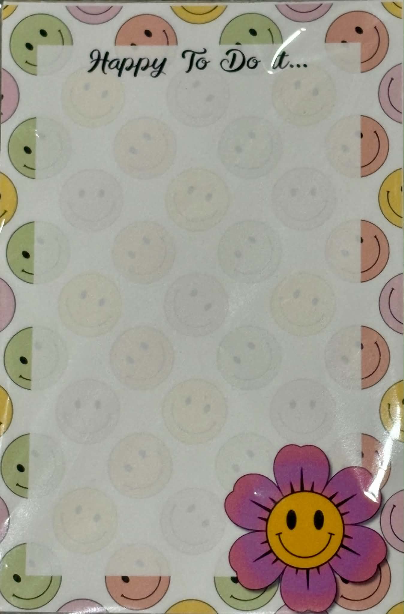 4x6 Smiley Notepad - Option 3